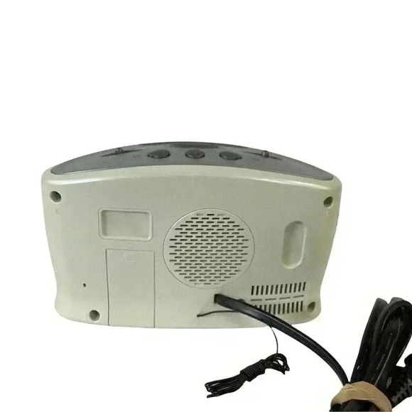 Timex T254W Jumbo Digital Display Alarm Clock Radio AM FM Pearl White - Picture 5 of 6